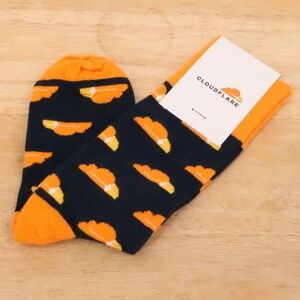 Cloudflare Crew Socks Mens Womens Size OS Orange Navy Tech Swag‎ Made in USA